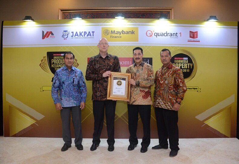 Moderland Realty raih penghargaan IPA 2019 yang diselenggarakan Majalah Warta Ekonomi.