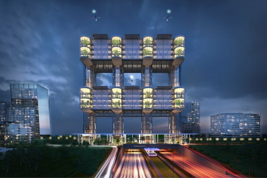 Pickard Chilton uber sky tower