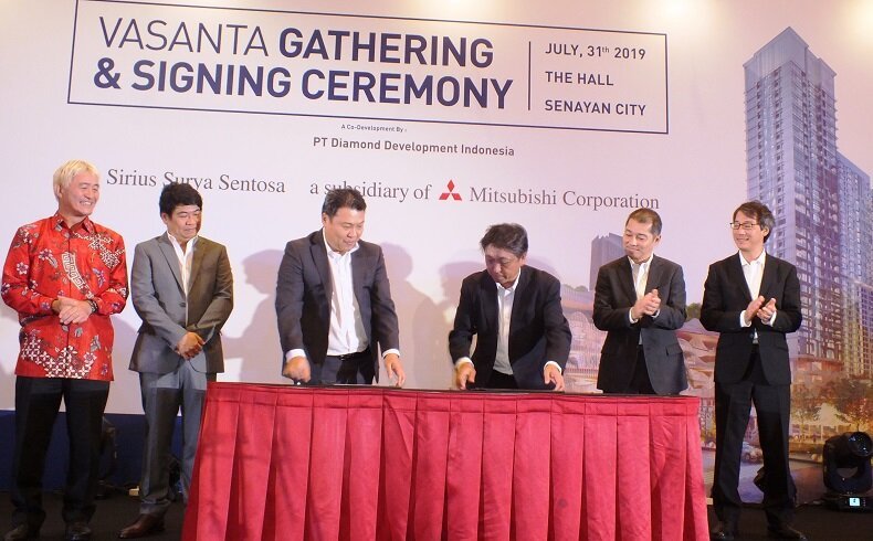 Vasanta Innopark dan Mitsubishi Corporation lakukan perjanjian kerjasama kembangkan kota baru bernuansa Jepang.