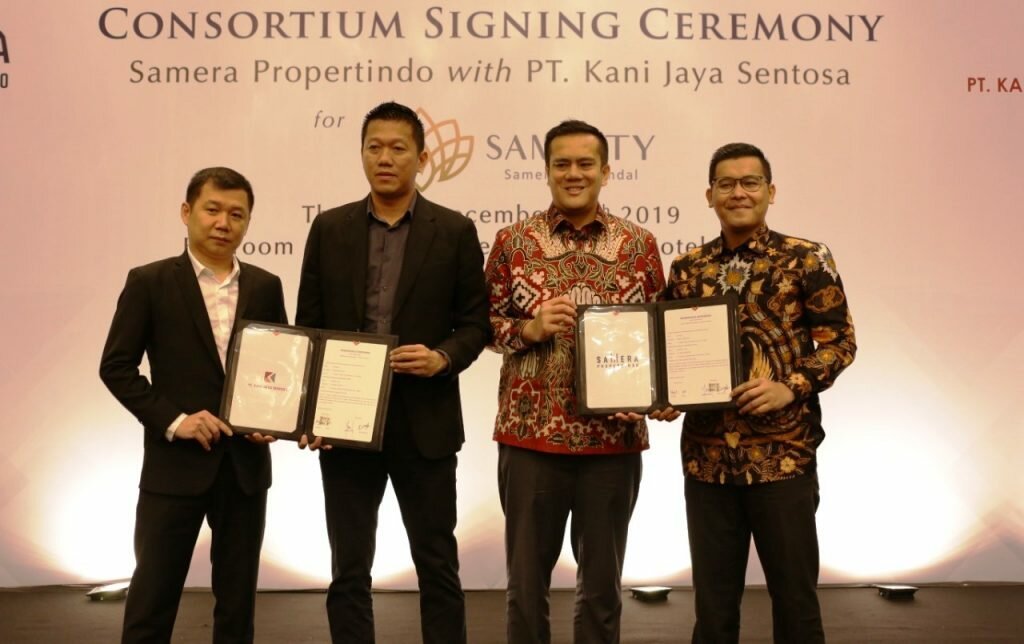 Memorandum of Understanding (MoU) dilakukan oleh Chairman Samera Propertindo Adi Ming E dengan Presiden Direktur PT Kani Jaya Sentosa,