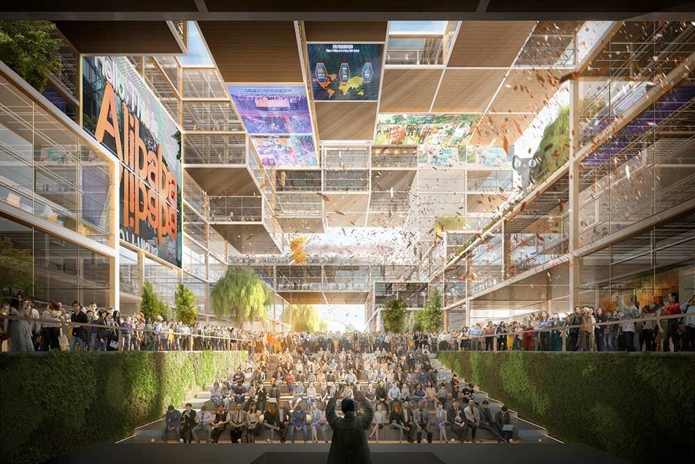 rancangan kantor alibaba