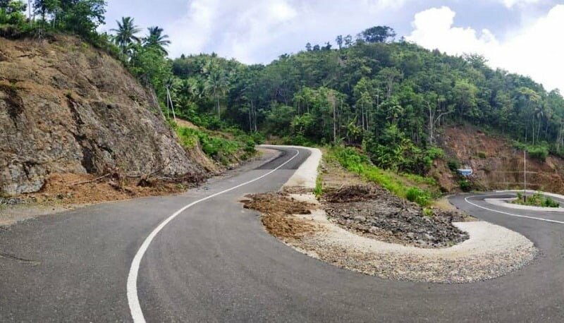 pembangunan jalan lingkar Morotai kian signifikan