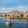 are manmade islands created from reeds in Peru