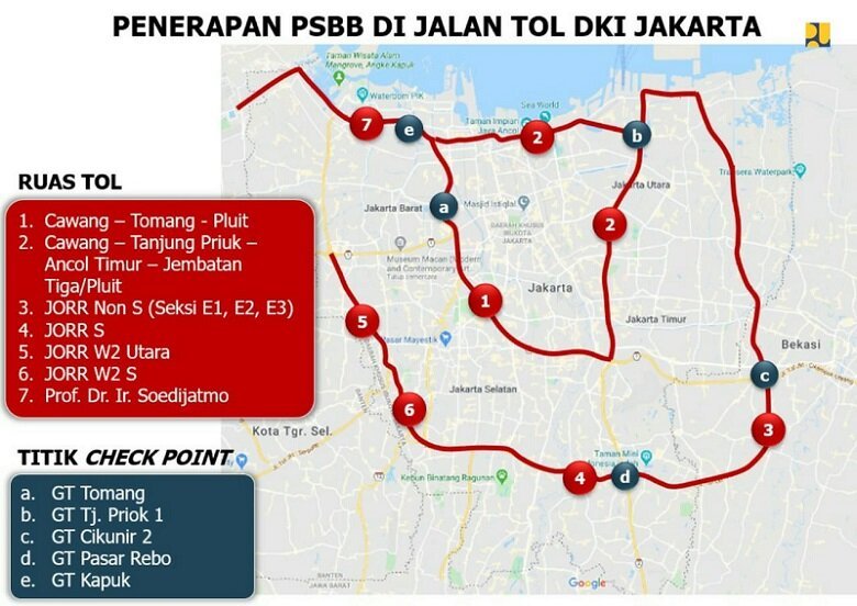 PSBB di Jakarta kurangi traffic jalan tol